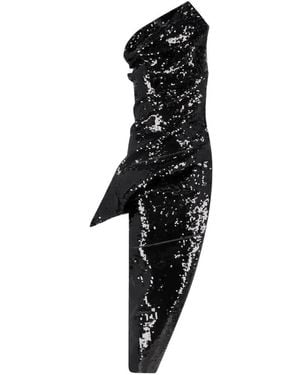 Rick Owens Robe Longue Walrus À Sequins - Black