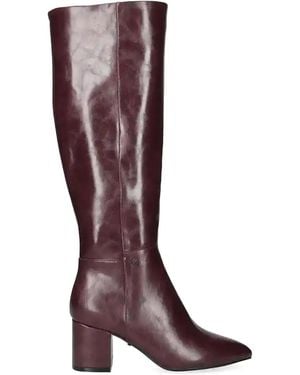 Mexx Pointed Block Heel Boots - Red