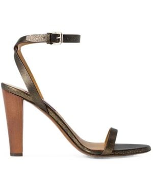 Ralph Lauren Graison Strappy Leather Sandals - White