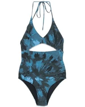 Osklen Badeanzug Mit Cut-Out - Blau
