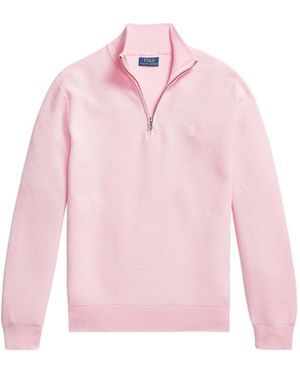 Polo Ralph Lauren Quarter-Zip Knit Jumper - Pink