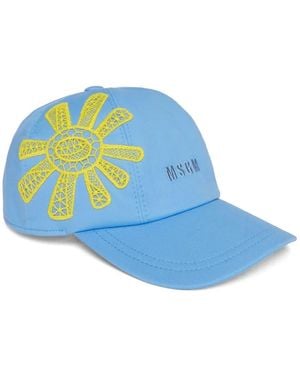 MSGM Embroidered Cap - Blue