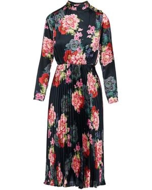 Nissa Geplooide Midi-Jurk - Rood