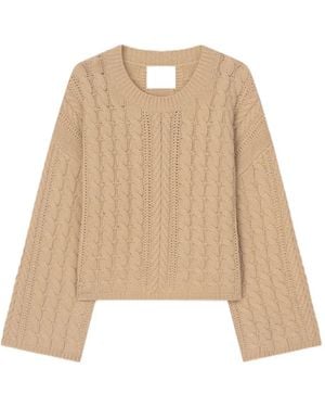 Aeron Pull En Maille Torsadée - Neutre