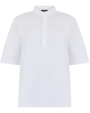 Herno Button Short-Sleeve T-Shirt - White