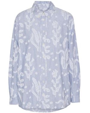 Henrik Vibskov Fil-Coupé Striped Shirt - Blue