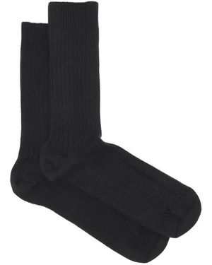 Baserange Ribbed Socks - Black