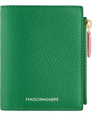 Maison De Sabre Leather Bifold Wallet - Green