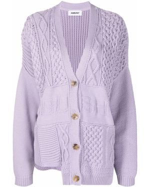 Ambush Cardigan Im Patchwork-Look - Lila