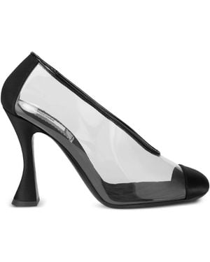 Moschino Pvc Court Shoes - White