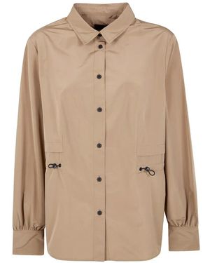 Moncler Patch-Pocket Shirt - Natural