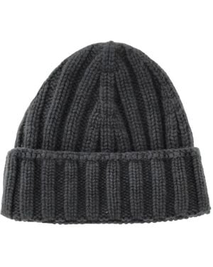 LA ROSE Ribbed Beanie - Black