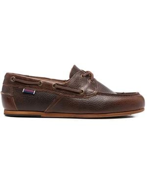 Sebago Owen Tie Boat Shoes - Brown