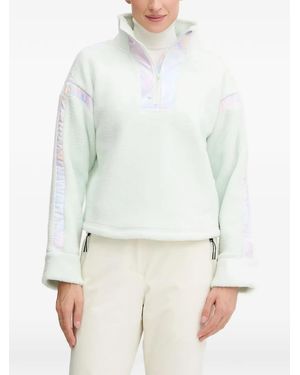 Helly Hansen Zip-Neck Stripe Top - White