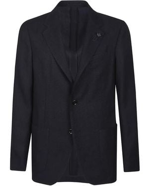 Lardini Notched-Lapels Blazer - Blue