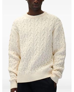 Arte' Logo-Print Jumper - Natural