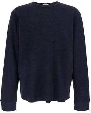 sunflower Crew-Neck Long-Sleeve Sweater - Blue