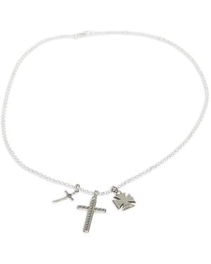 Twojeys Multi-Cross Necklace - White