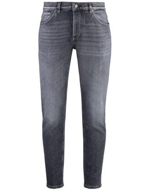 Dondup Faded-Effect Whiskered Jeans - Blue