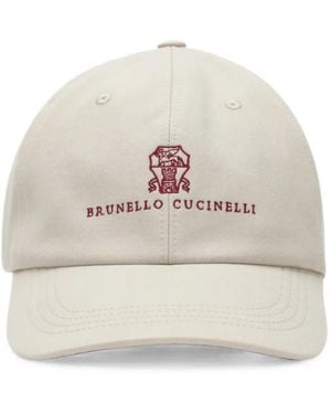 Brunello Cucinelli Logo-Embroidered Baseball Cap - Natural