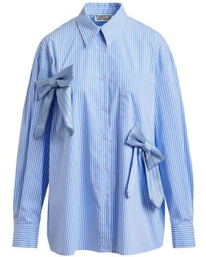 Essentiel Antwerp "Jiwi" Shirt With Bowties - Blue