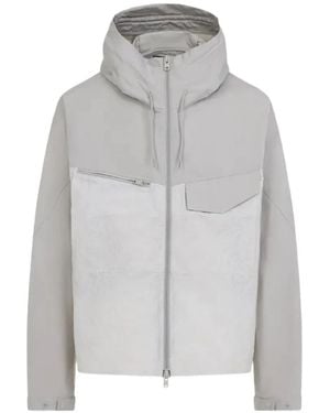 adidas Y-3 Zip-Up Hooded Jacket - Grey