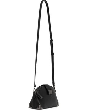 Karl Lagerfeld K/TRUNK leather crossbody bag - Schwarz