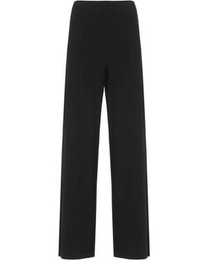 Norma Kamali Straight-Leg Pants - Black