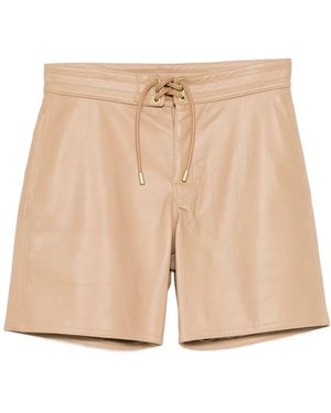 A LEATHER Board Shorts - Naturel
