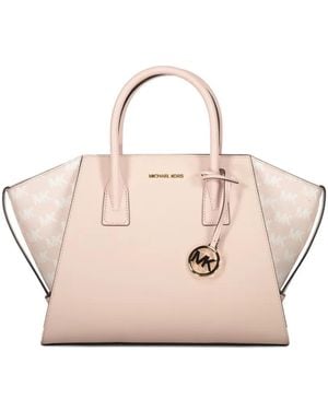 Michael Kors Avril Logo-plaque Leather Tote Bag - ピンク