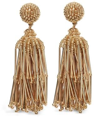 Carolina Herrera Tassel Earrings - Metallic