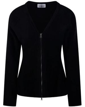 Nude Cardigan À Fermeture Zippée - Black