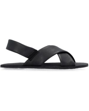 Groundies Crossover-Strap Sandals - White