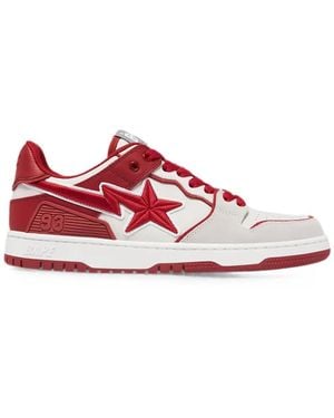 A Bathing Ape Sk8 Sta #5 Sneakers - Pink