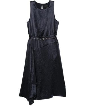 Liu Jo Belted Asymmetric Midi Dress - Blue
