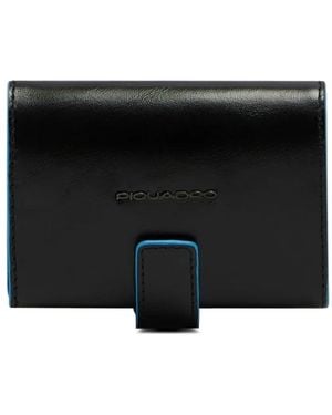 Piquadro Square Kartenetui Mit Logo - Schwarz
