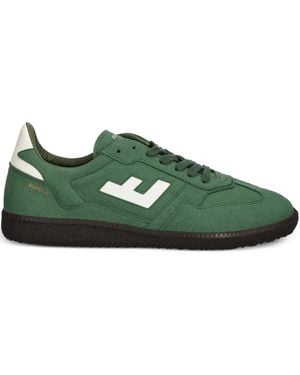 Flamingos Burela Slim Logo-Patch Trainers - Green