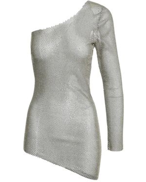 Santa Brands One-Sleeve Mini Dress - Grey
