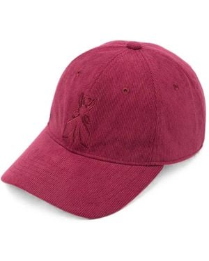 Patrizia Pepe Corduroy Baseball Cap - Red