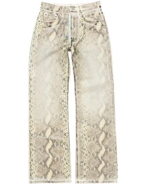 Acne Studios Printed Jeans - Natural