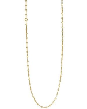 Azlee 18K Circle-Link Necklace - White