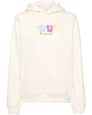 *BABY MILO® STORE BY *A BATHING APE® Logo-Embroidered Hoodie - White