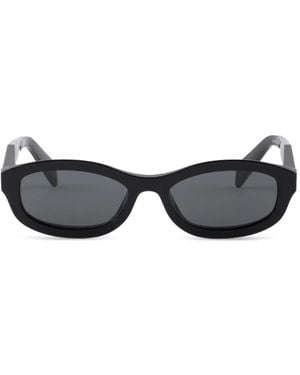 Prada Lunettes De Soleil À Logo - Black