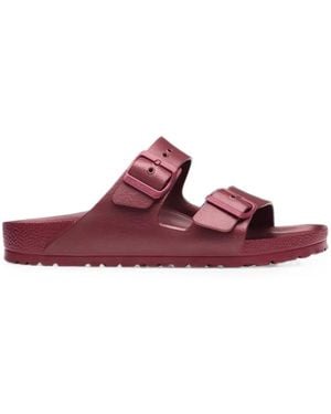 Birkenstock Arizona Buckle-Fastening Slides - Purple