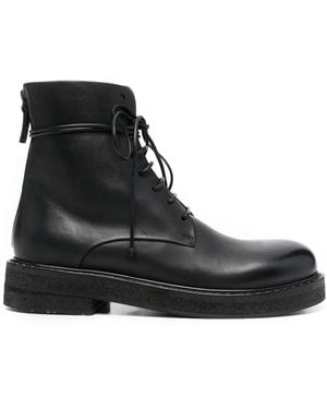 Marsèll Parruca Leather Combat Boots - Black