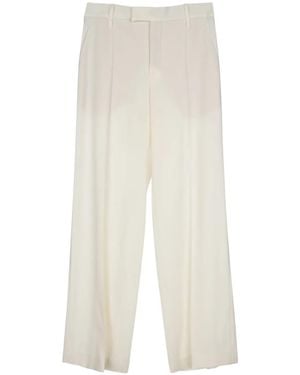 Brunello Cucinelli Pleat-Detail Trousers - White