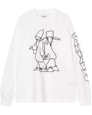 Carhartt Blinkerfluid Long-Sleeve T-Shirt - White