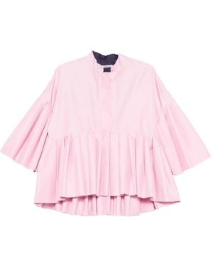 Parlor Flounce-Hem Jacket - Pink