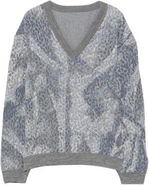 JNBY Animal-Print Sweater - Gray
