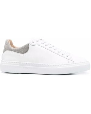 Fabiana Filippi キャンバス レザースニーカー ホワイト | Lyst